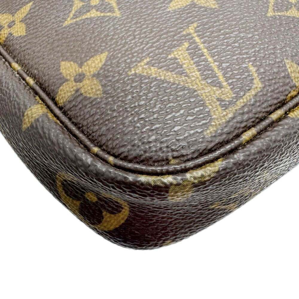 LOUIS VUITTON Authentic Brown Monogram Pochette Pouch - Picture 6 of 15